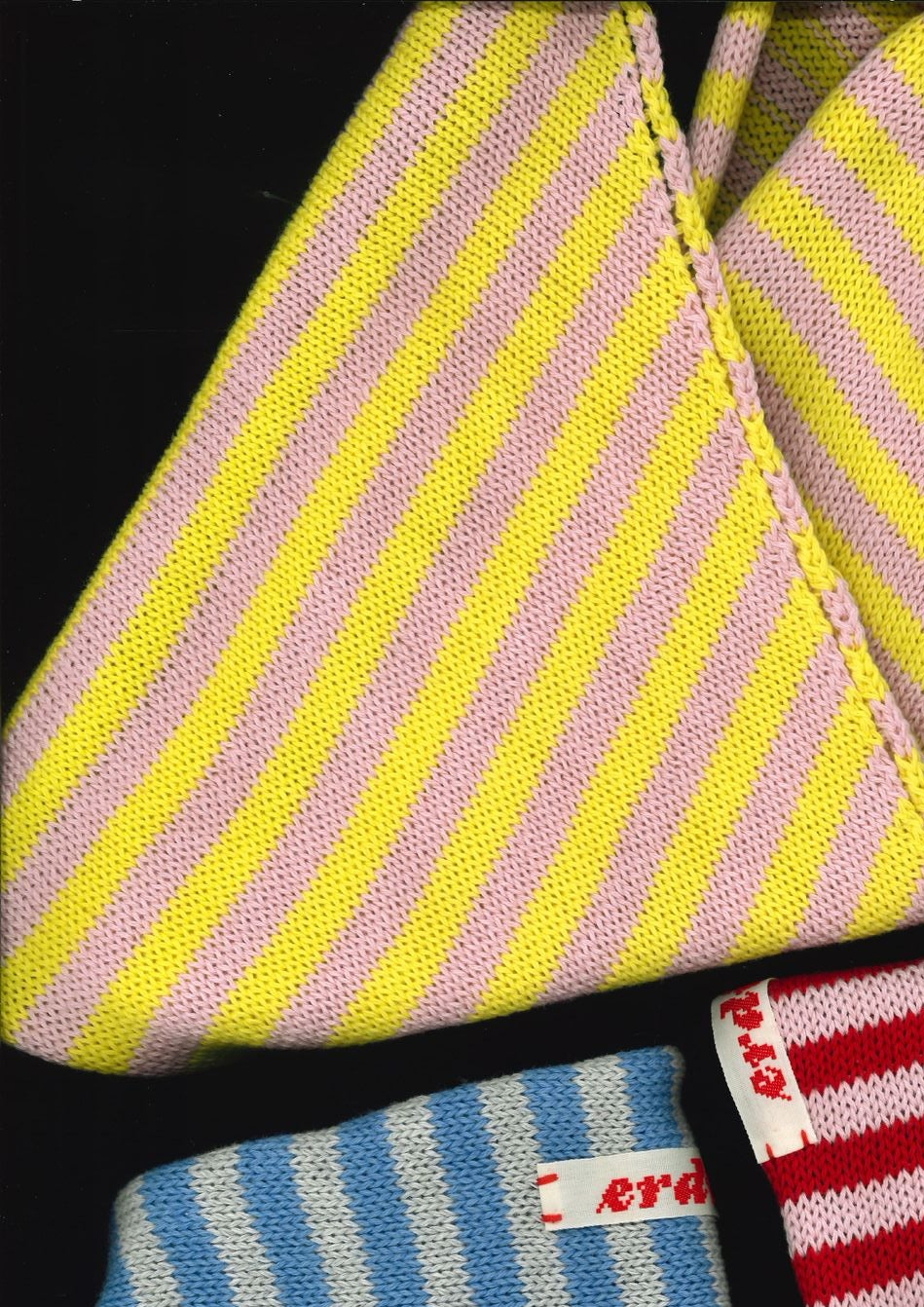 pañuelo TRAZO rayas - amarillo rosa