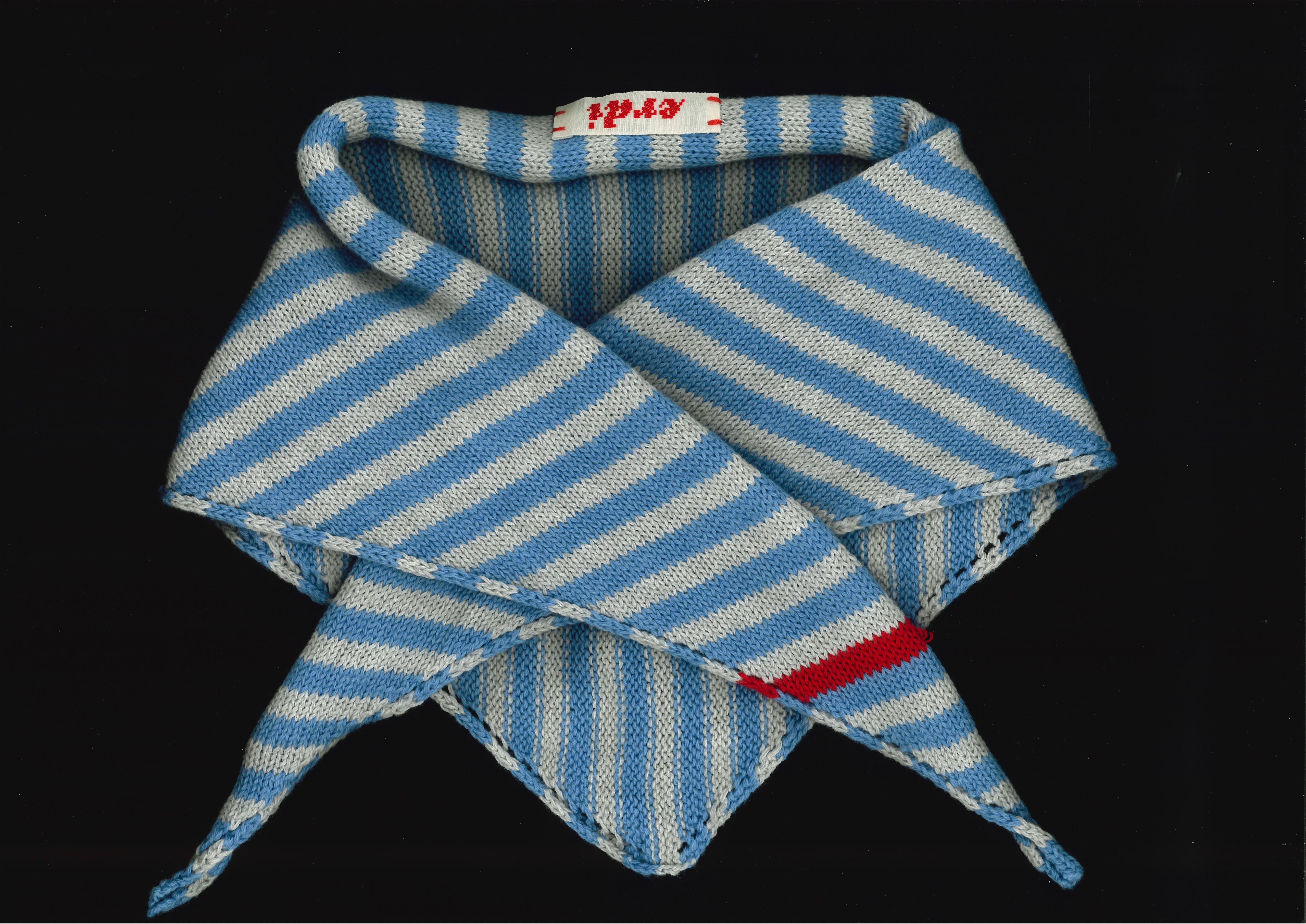 pañuelo TRAZO rayas - azul gris