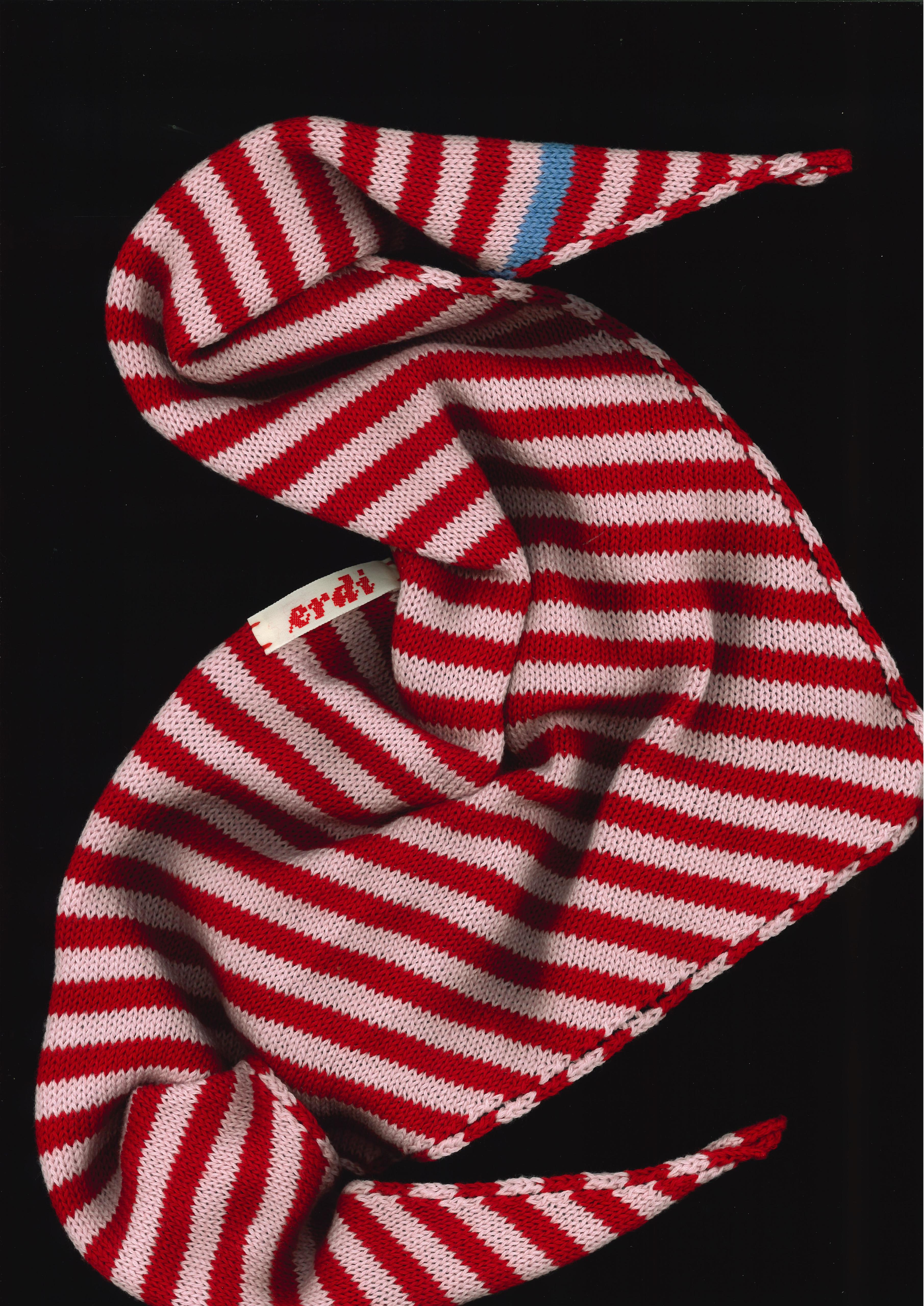 pañuelo TRAZO rayas - rojo rosa